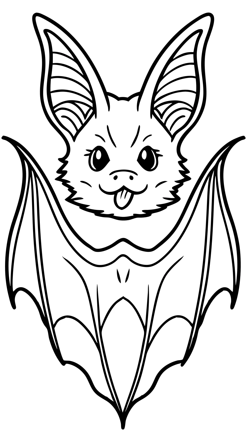 realistic bat coloring pages